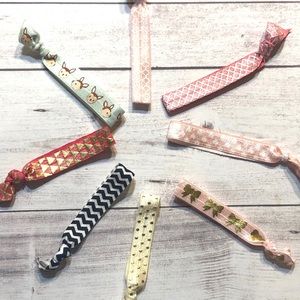 Hair ties set of 8 stocking stuffer headband hair